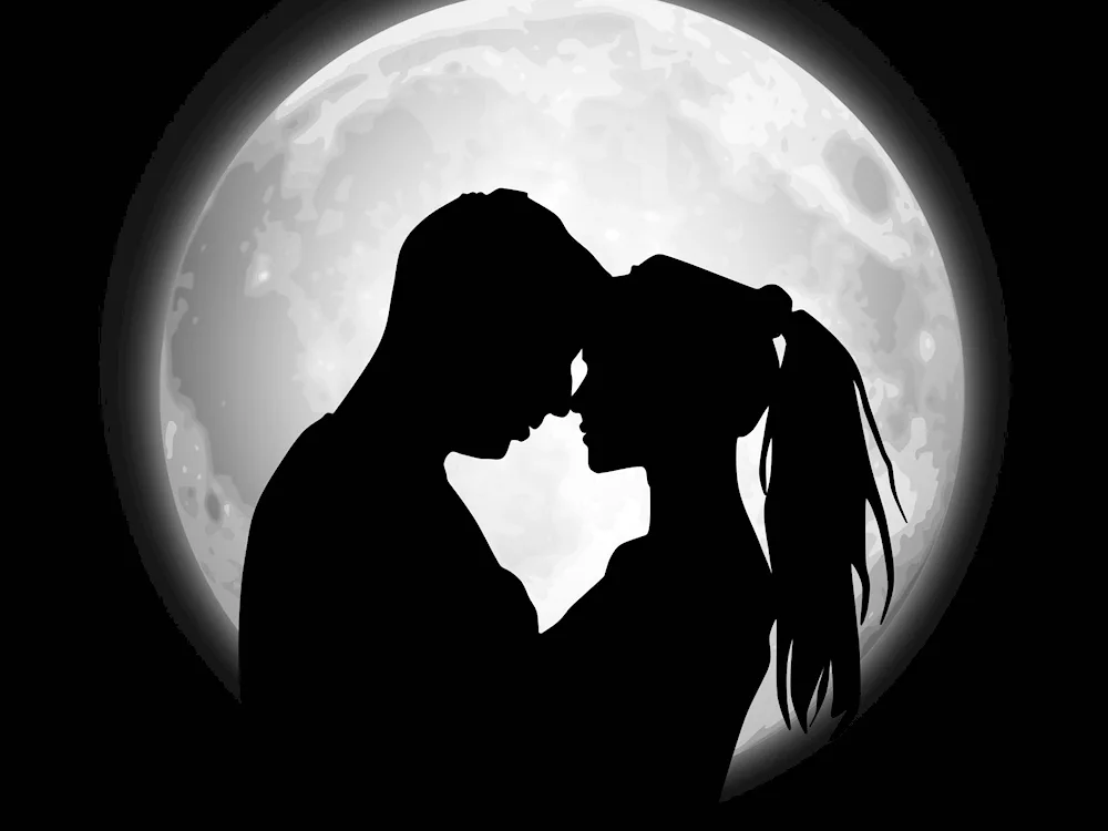 Gentle kiss on lips