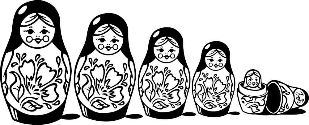 Silhouette of a Matryoshka