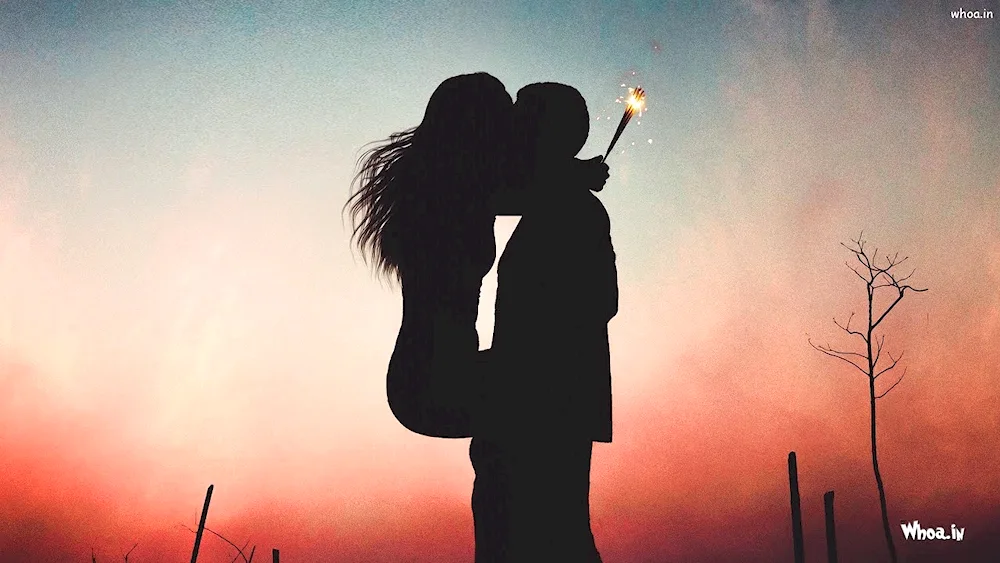 Lovers at sunset