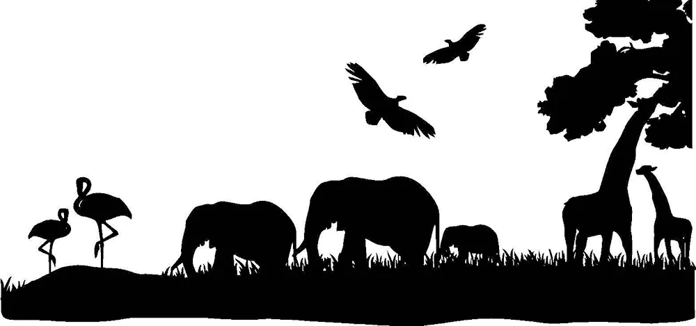 Animal silhouettes