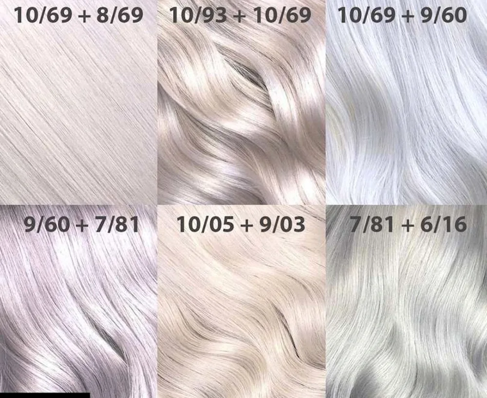 Pearl blond before and after