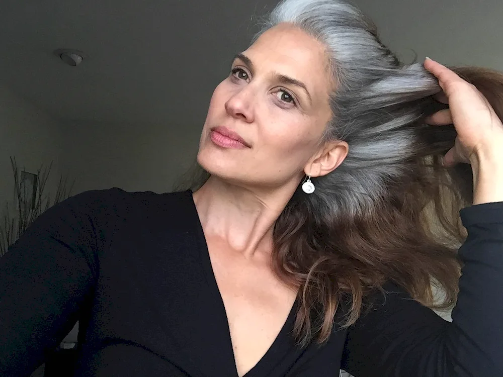 Silver syster grey hair