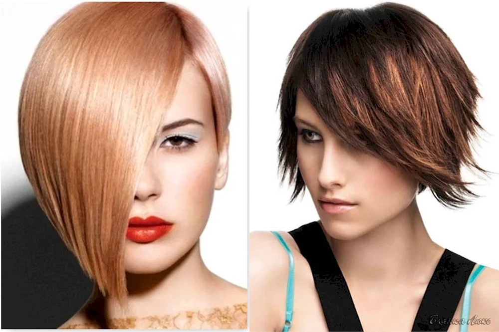 Symmetry on short hair