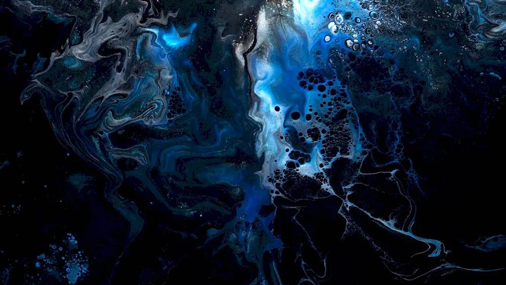 Blue black abstraction