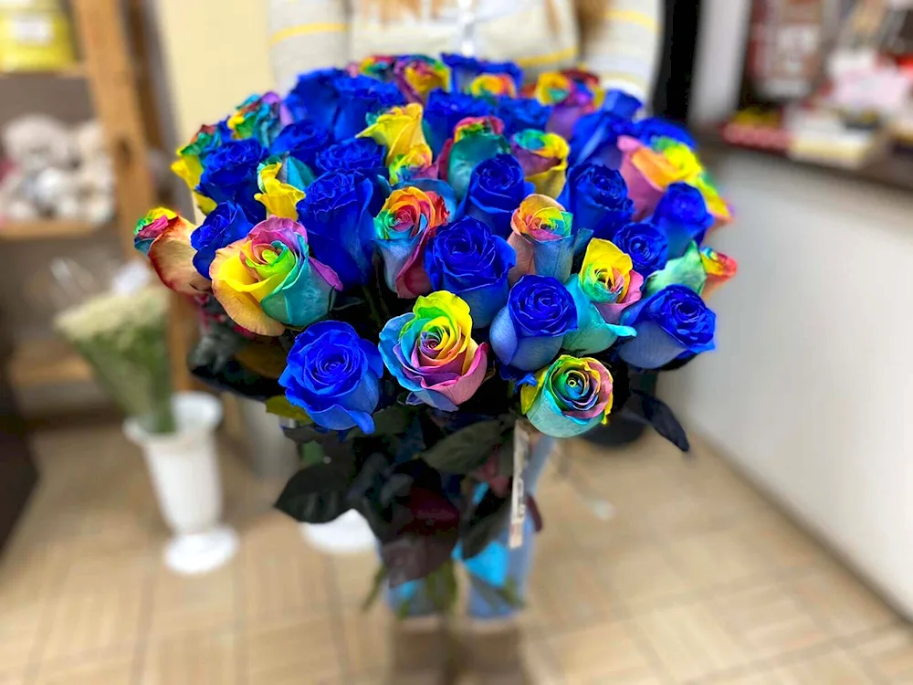 Rainbow rose