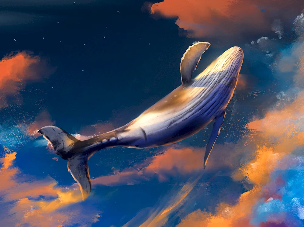 Blue whale art