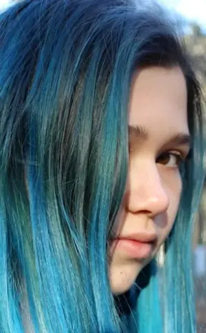 Blue hair tonic
