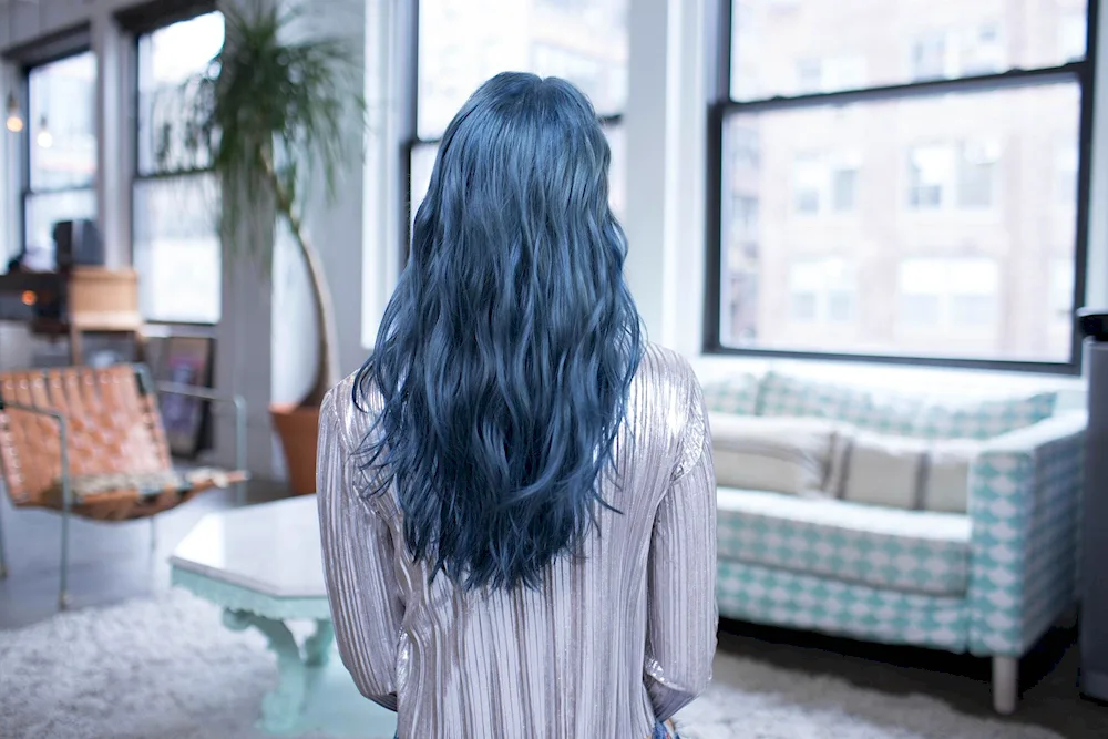 Blue hair colour