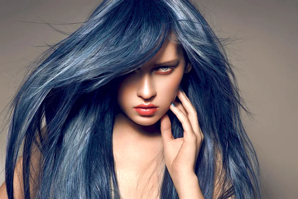 Blue hair colour