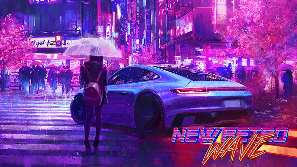 Cyberpunk 2077 car neon