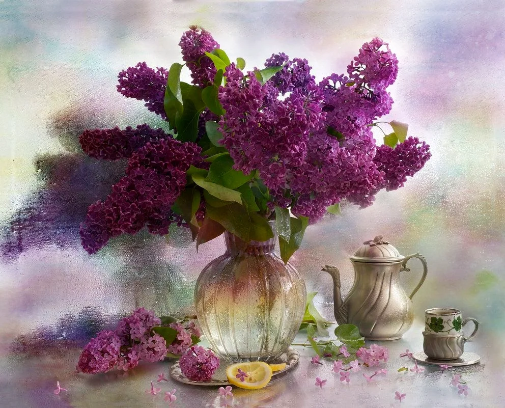 Lilac painting Natalia Panasiuk