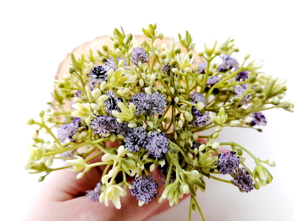 Lilac gypsophila bouquet