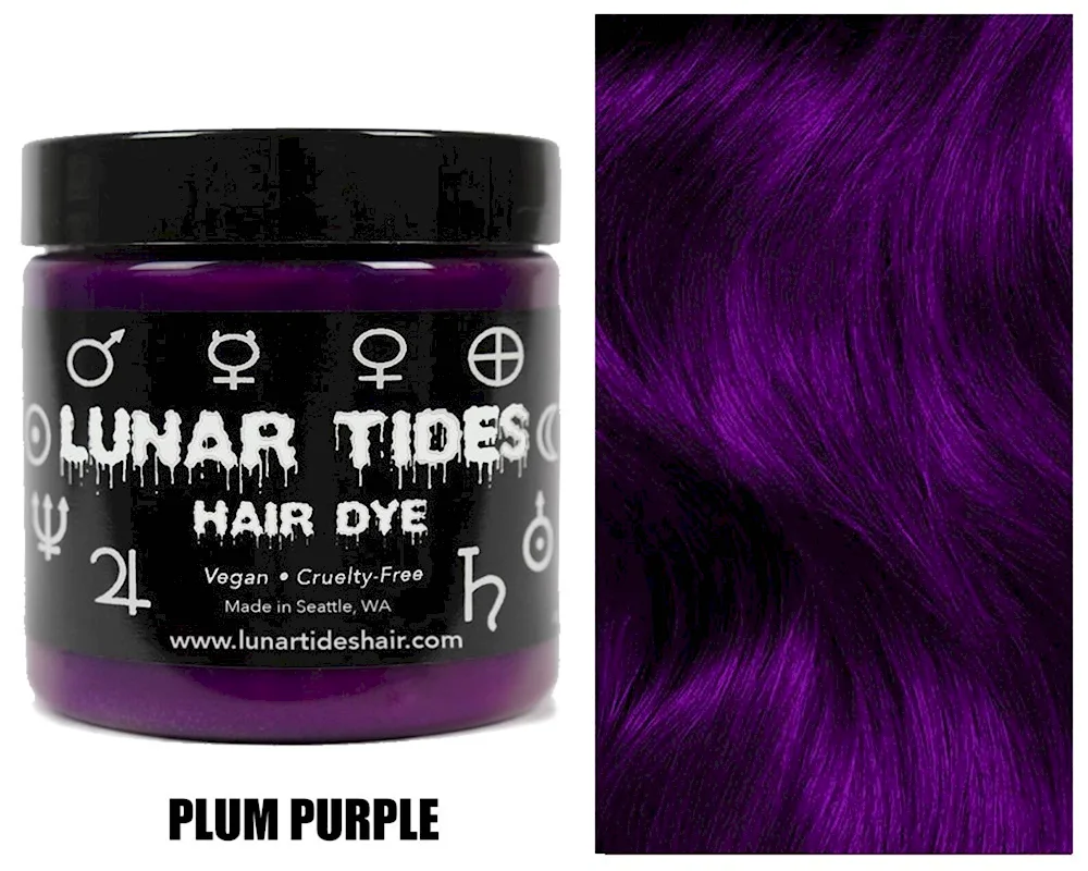 Lilac pigment on the hair
