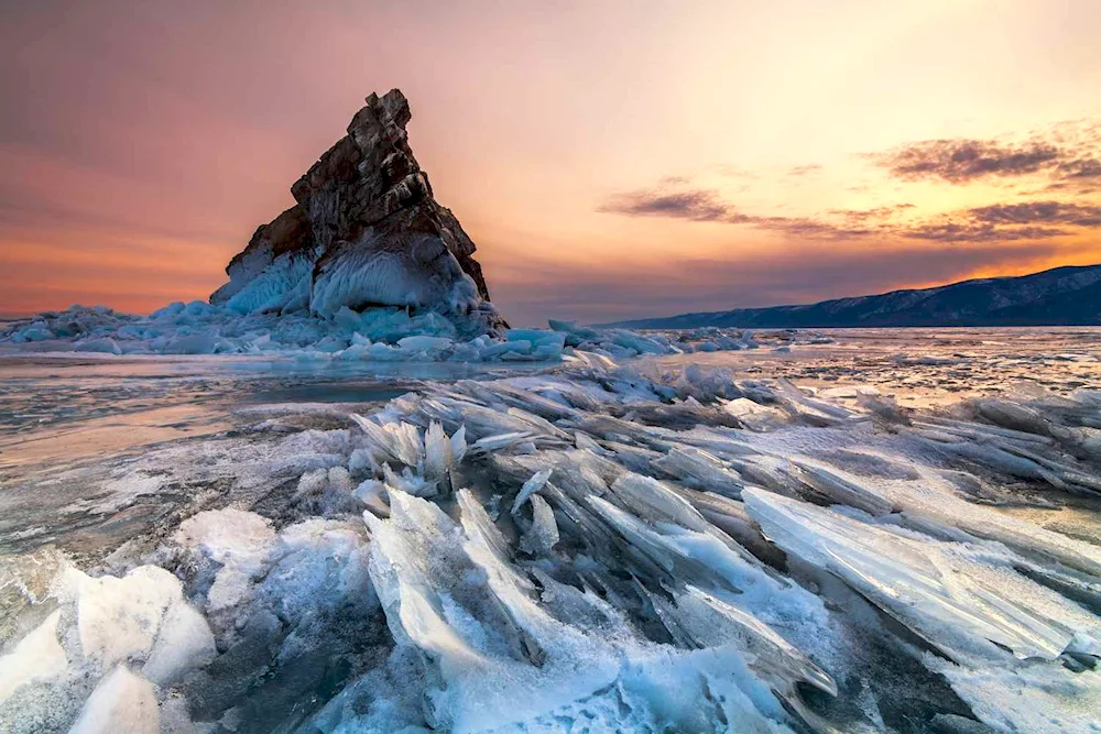 Yelenka Rock Baikal Lake Baikal