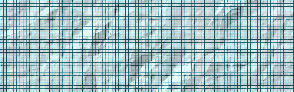 Scanned notebook sheet checkered