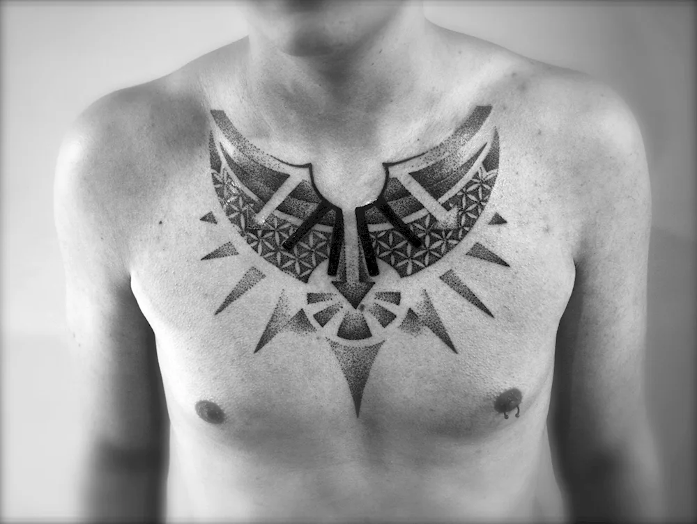 Scandinavian Chest Tattoo