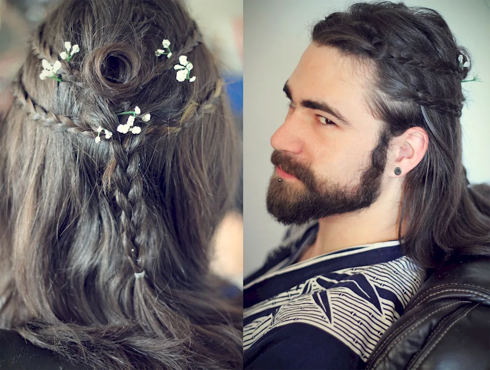 Scandinavian hair jewellery