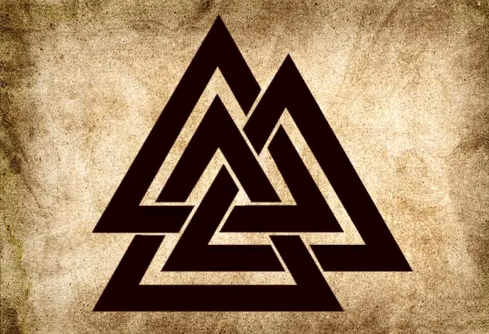 Scandinavian amulet Valknut