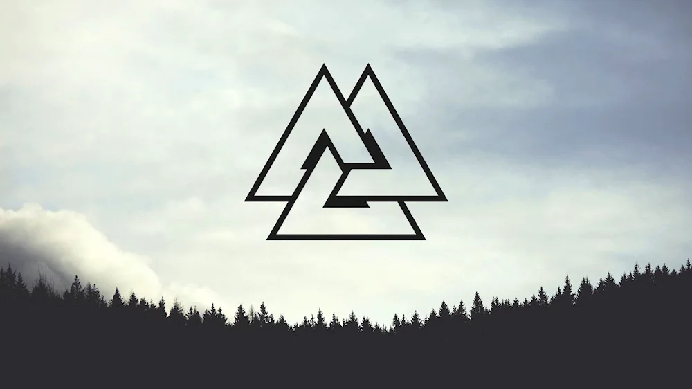 Scandinavian symbol Valknut