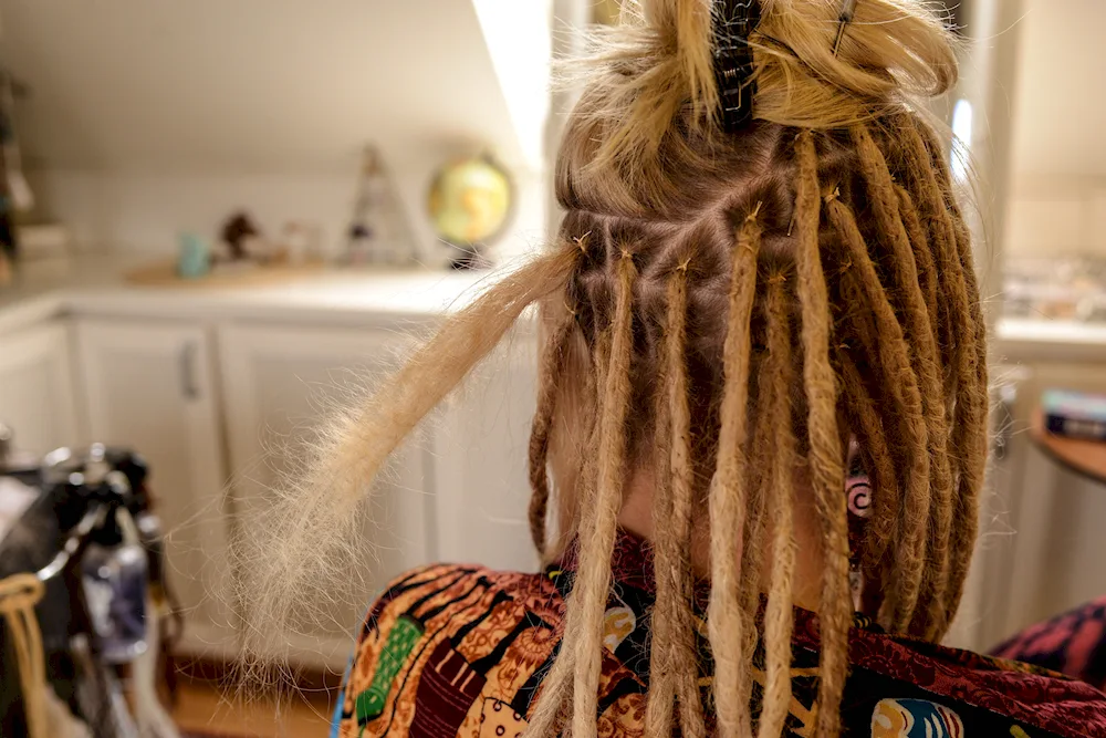 Scandinavian weave de dreadlocks