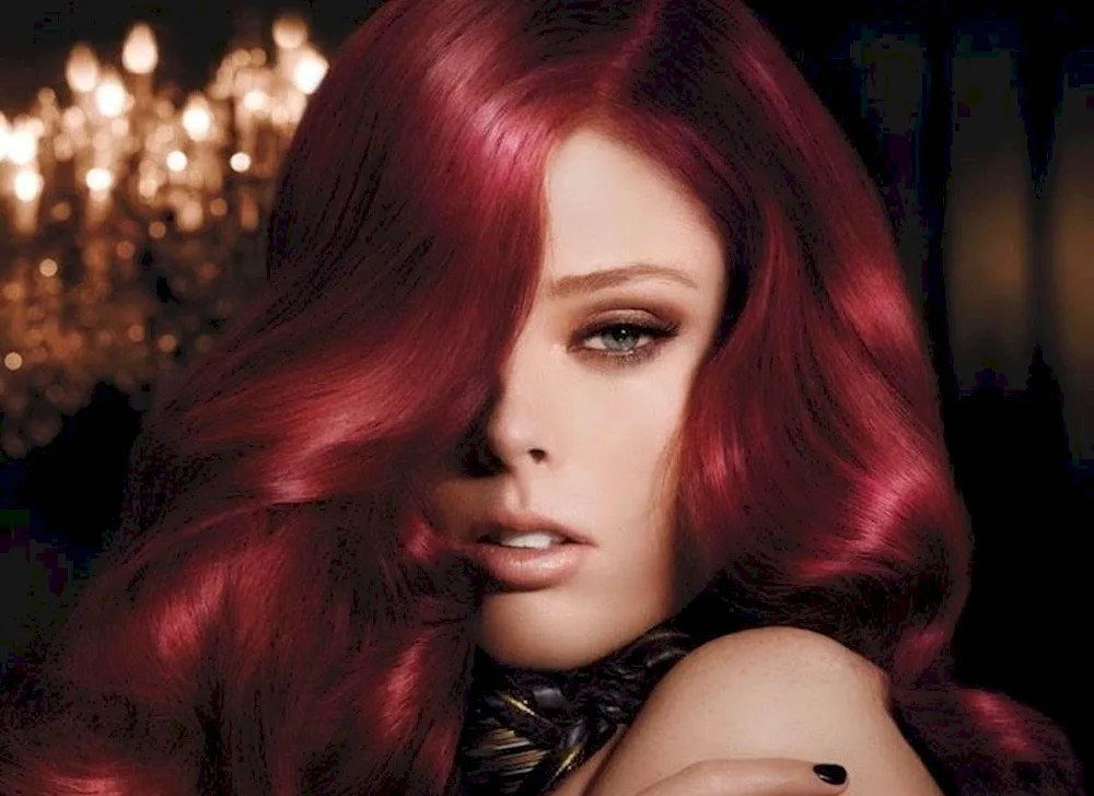 Carlet Taylor with red hair