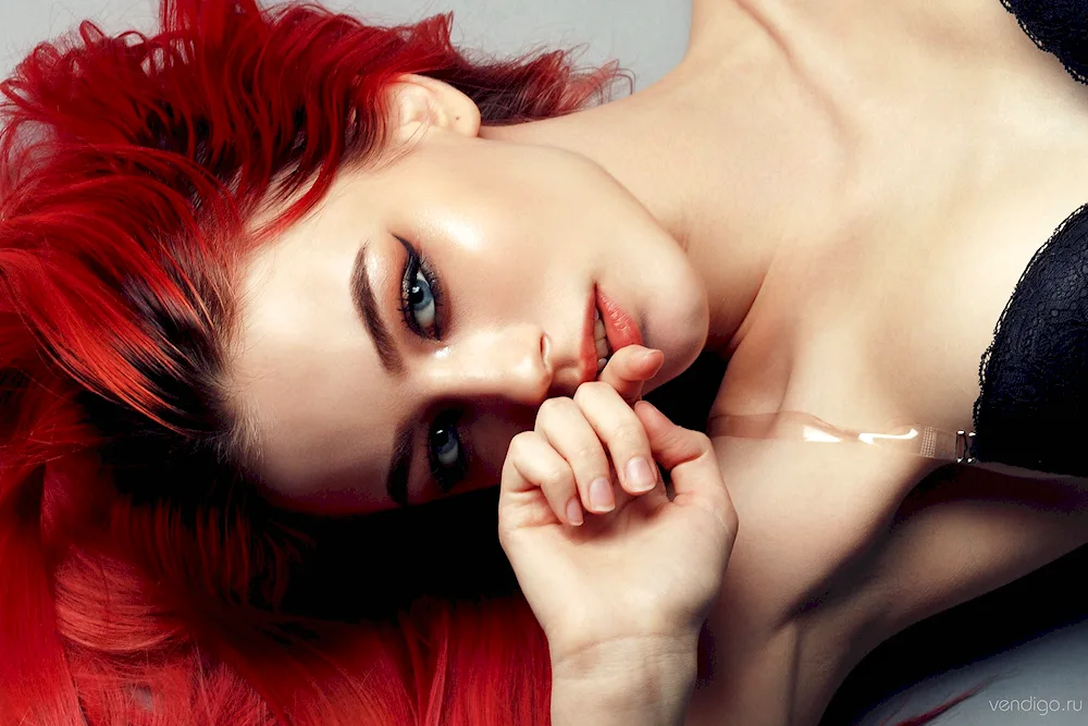 Scarlet Taylor with red hair