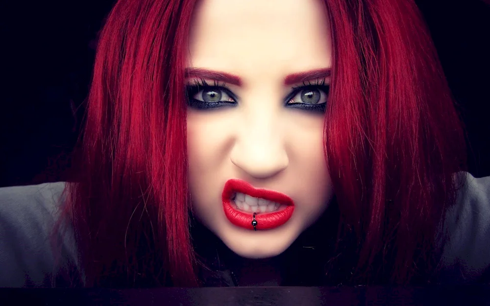 Girl with red hair