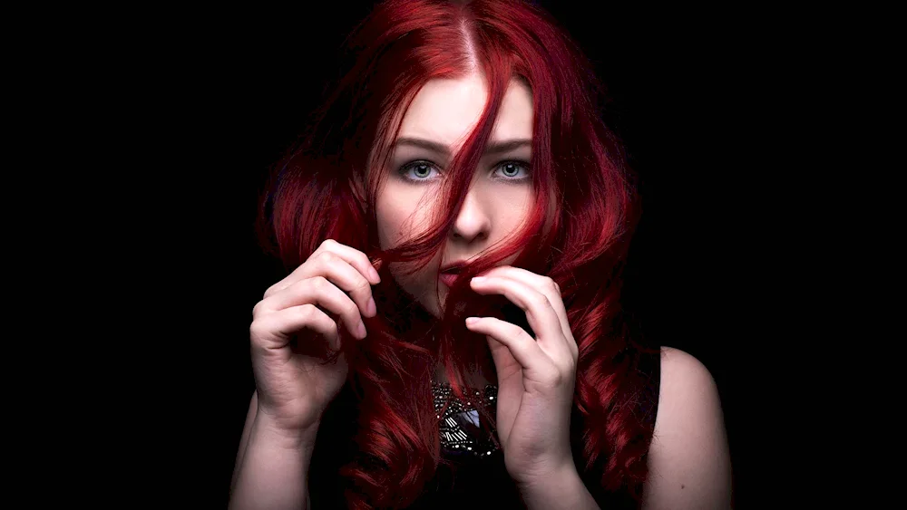 Scarlet Taylor with red hair