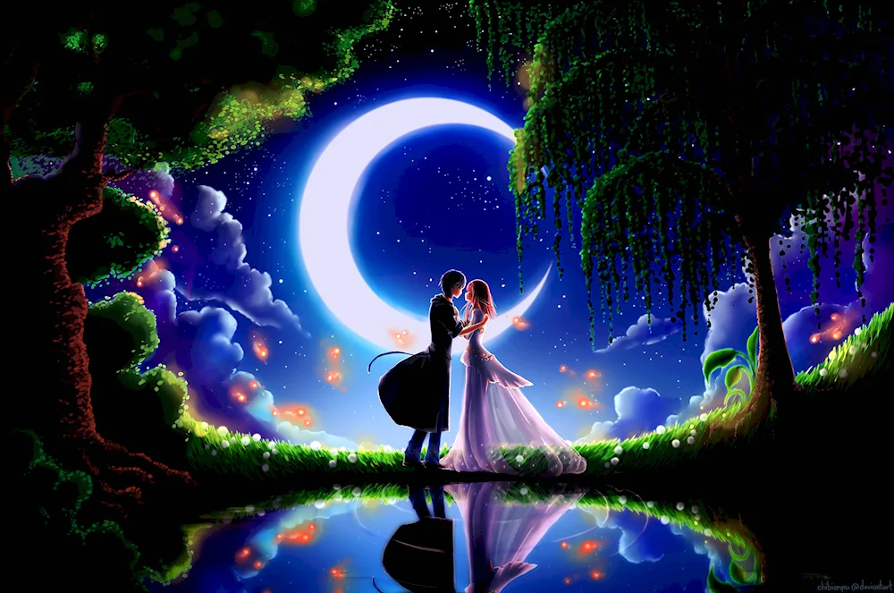 Lovers at sunset