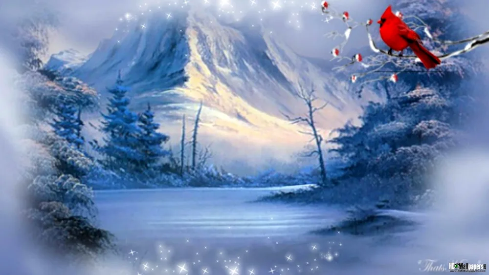 Fairy winter background