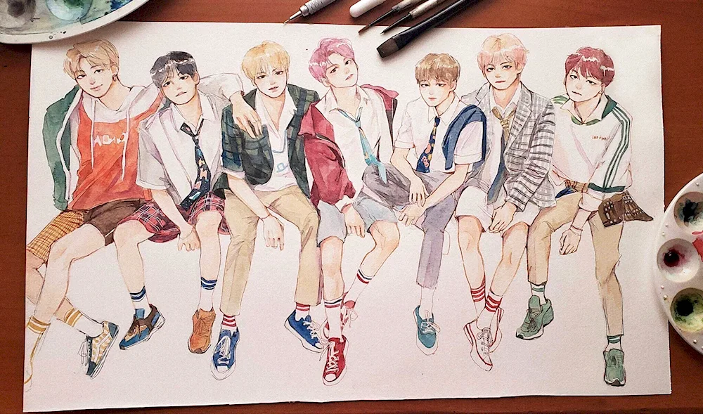 Sketch BTS group