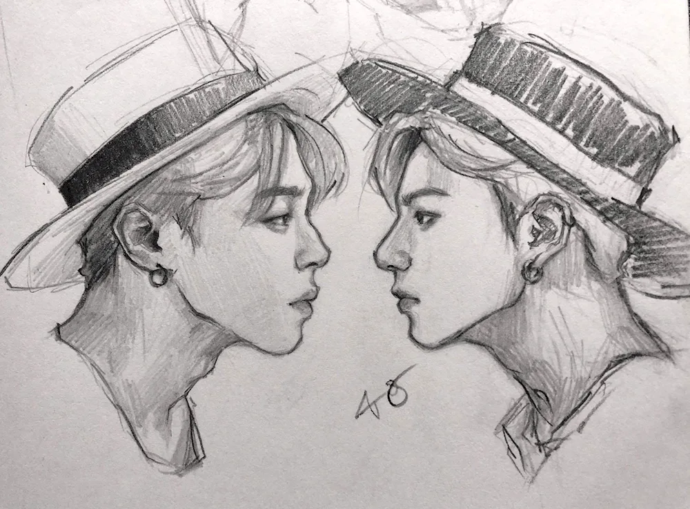 BTS sketches BTS sketches BTS Chimin