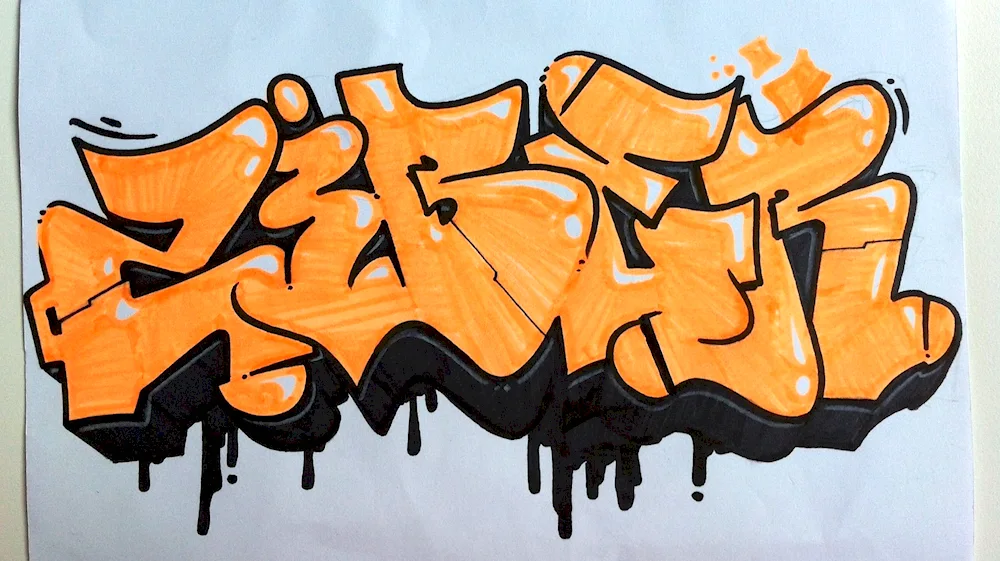 Graffiti drawings