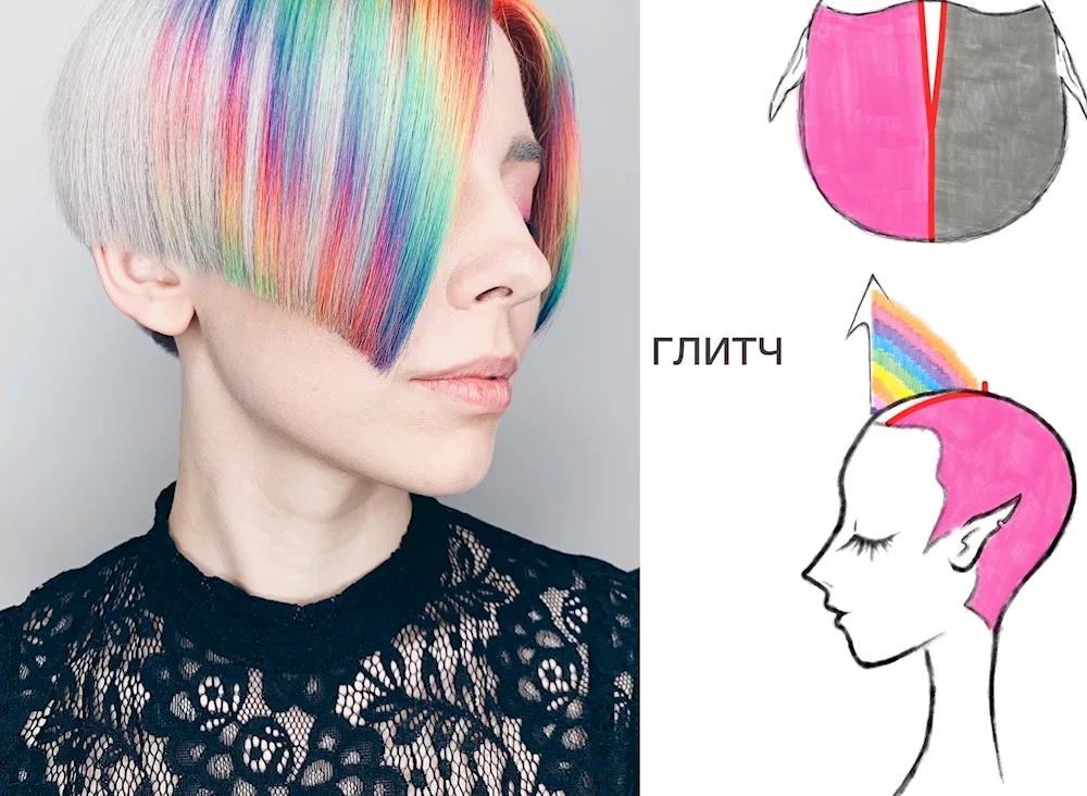 Creative hair colouring