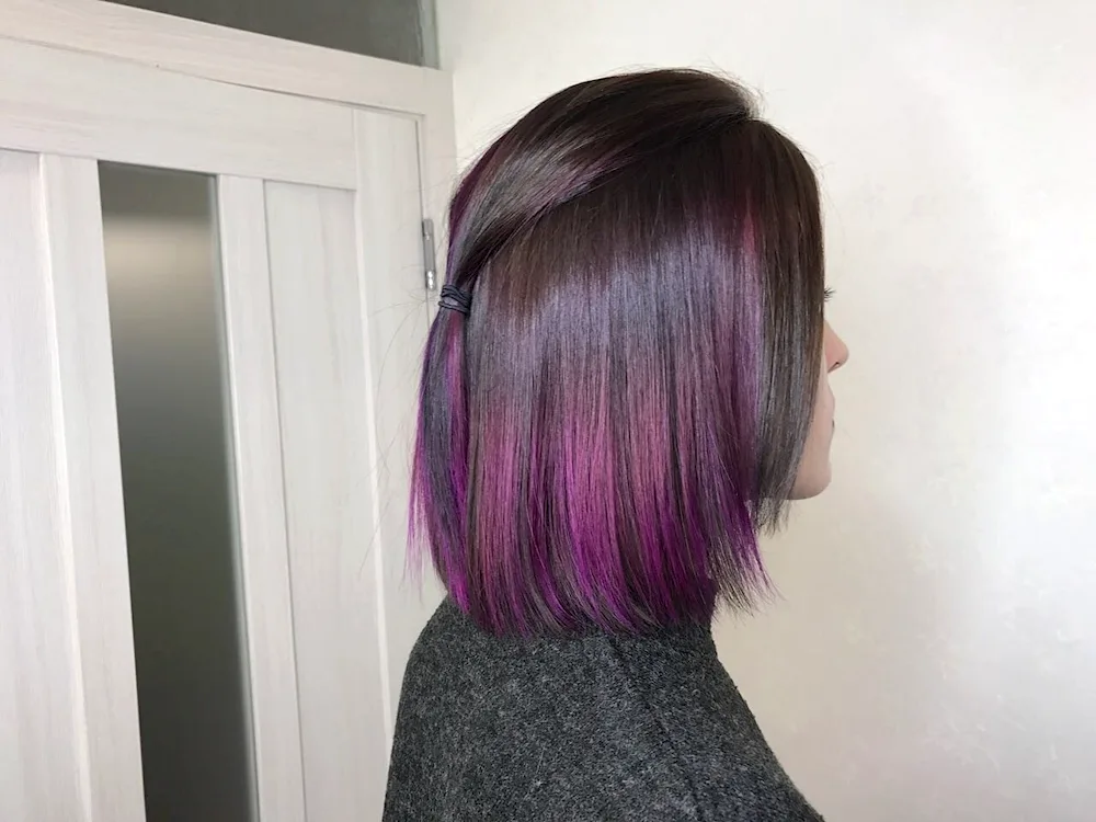 Bright hair colouring