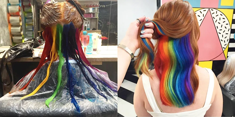 Rainbow colours