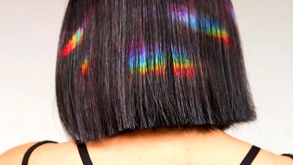 Hair styles with multicoloured hair