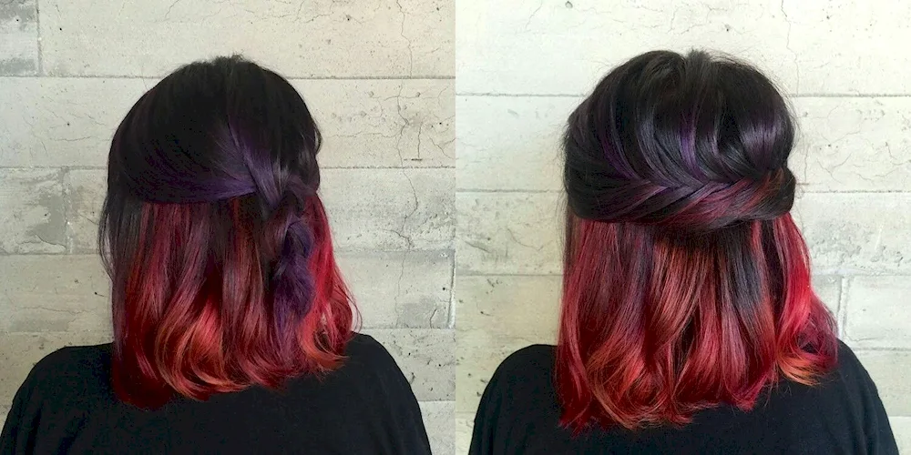 Hidden hair colouring