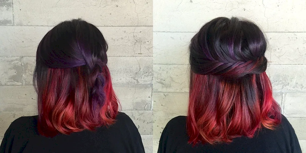Colour hair colouring