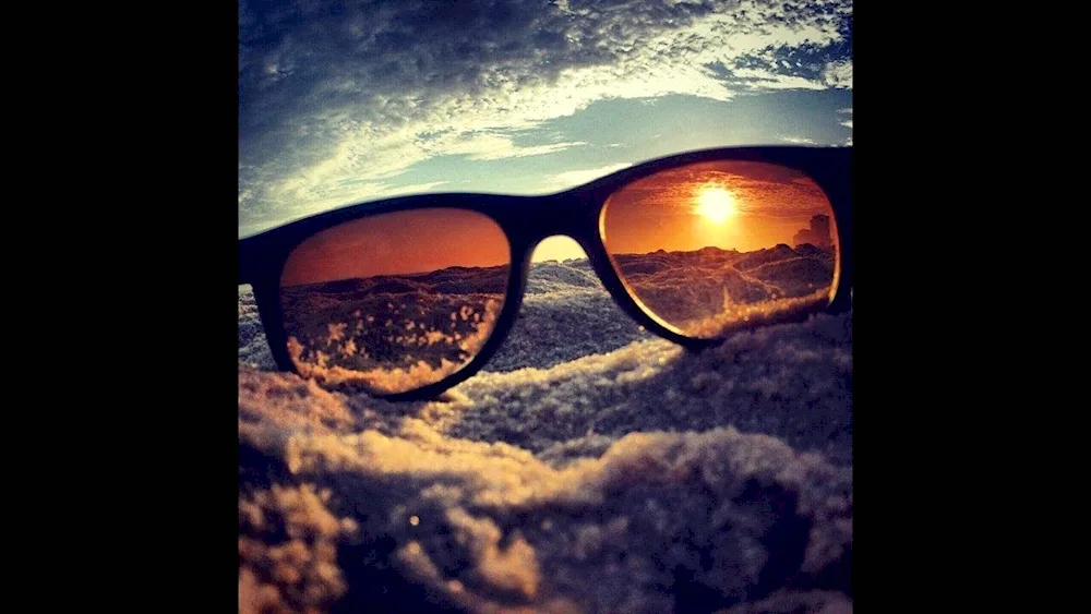 Through sunglasses
