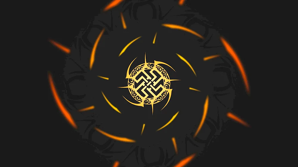 Slavic swastika Svarog