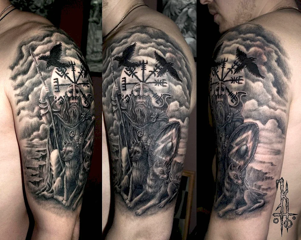 Ornamental tattoo Scandinavia