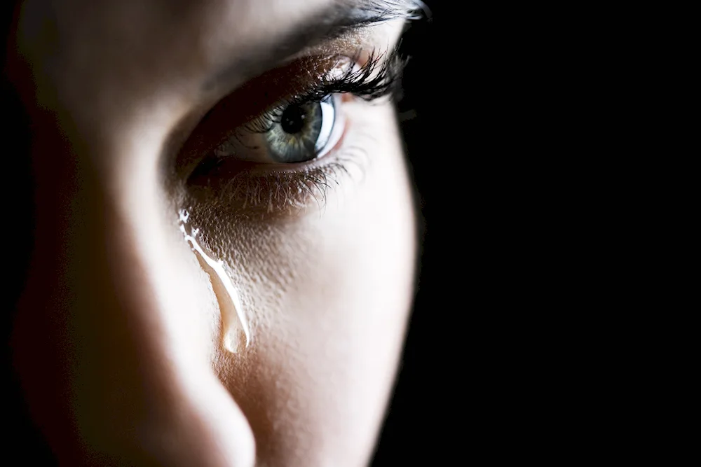 Woman crying