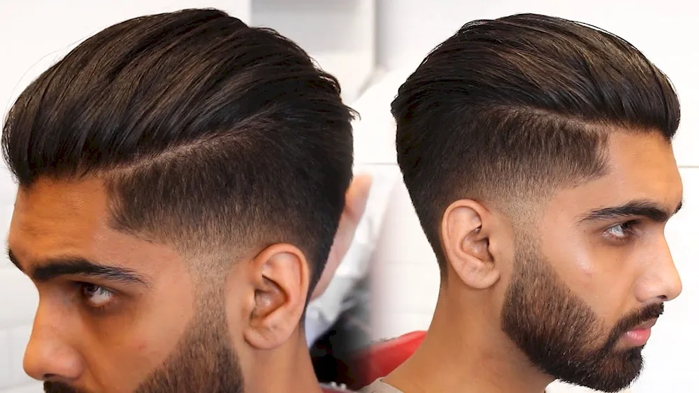 Slick back Pompadour