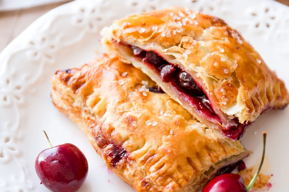 Cherry Puff Pastry Pie