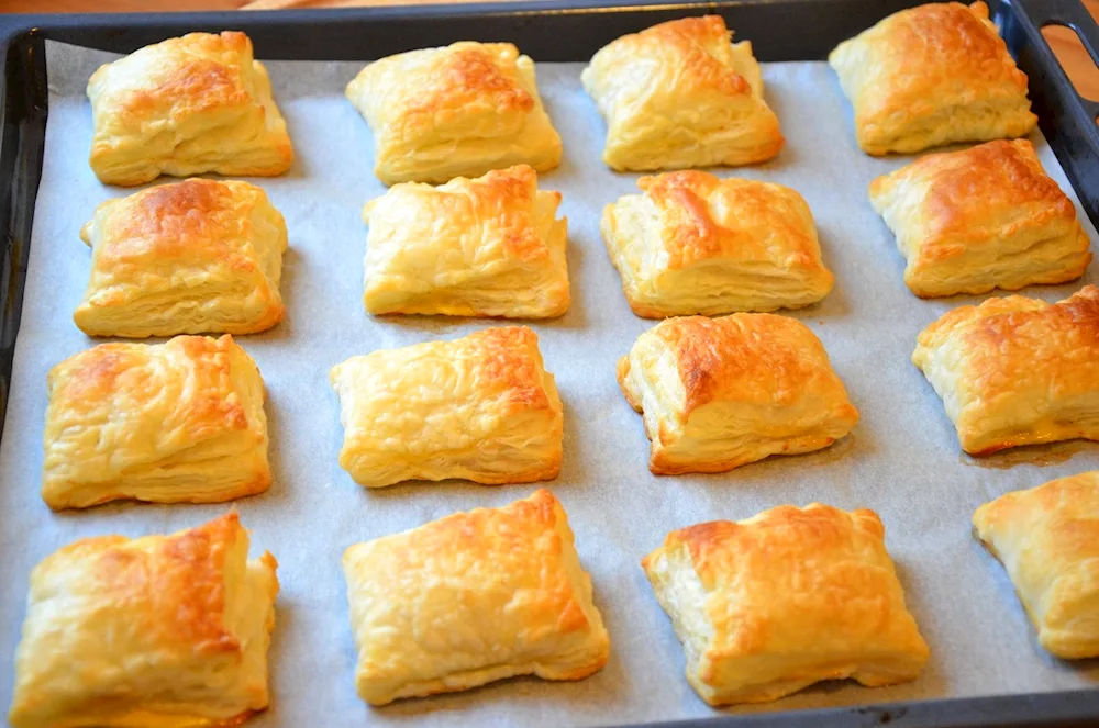 Puff pastry with jam