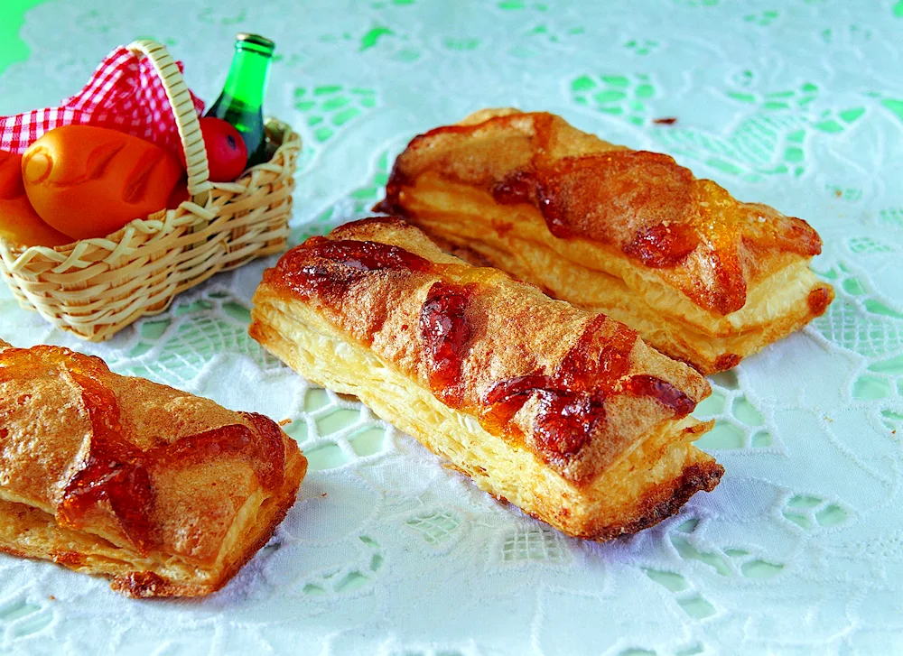 Puffed puff pastry