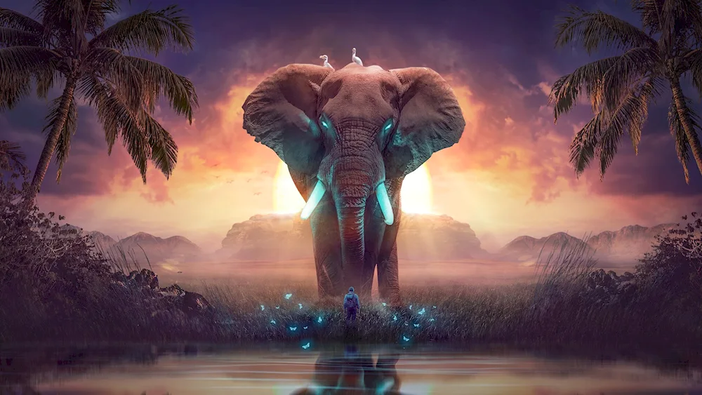 Elephant screensaver