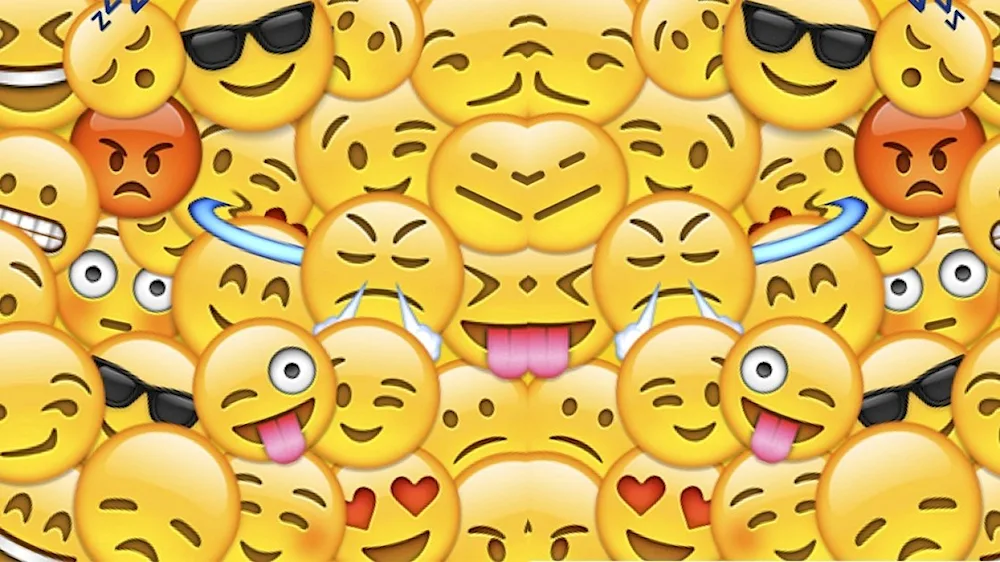 Fun emoji background