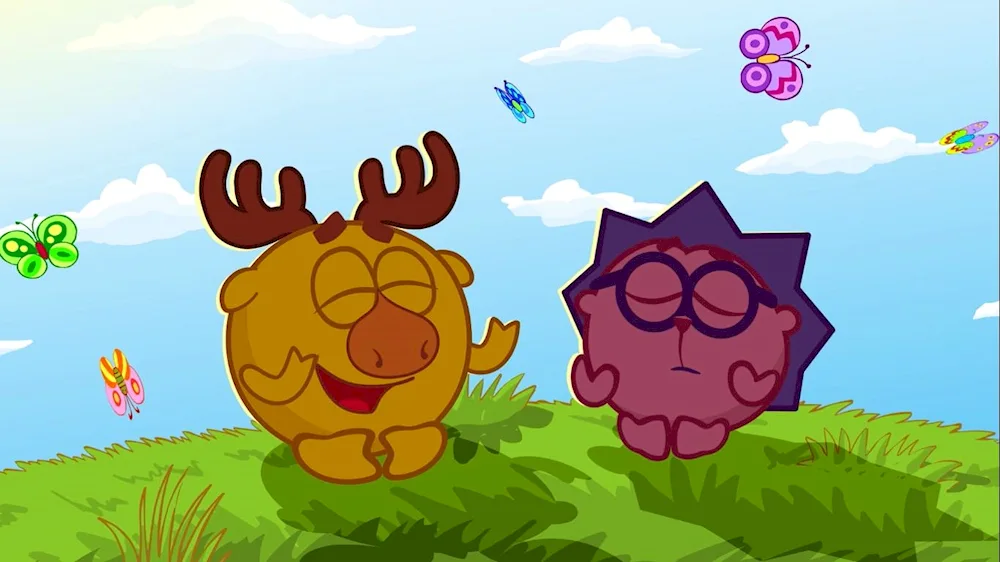 Smeshariki Hedgehog and Moose